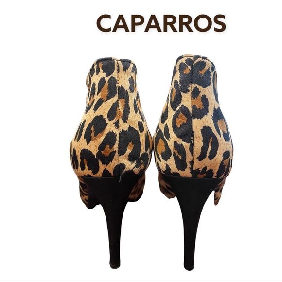 Caparros Animal Print Women's Peep Toe Heels 7.5 - Picture 5 of 6
